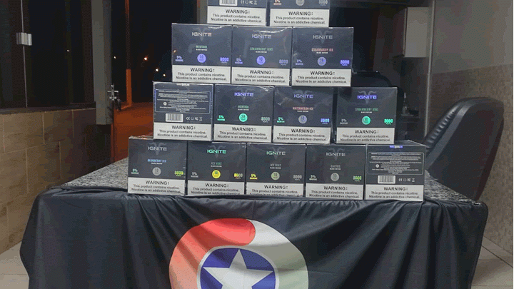 Carga contrabandeada de cigarros eletrônicos é apreendida na SC-155