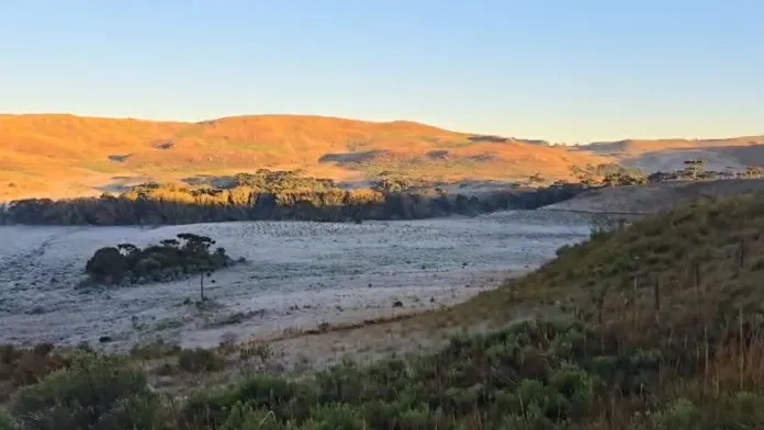 Santa Catarina abaixo de zero; cidades da Serra começam a semana com temperaturas negativas
