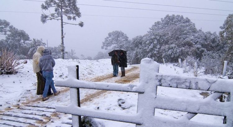 Neve e chuva congelada podem marcar final da semana em SC