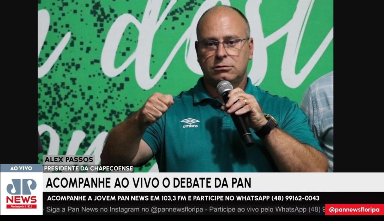 Presidente da Chapecoense Alex Passos aponta Avaí favorito para ganhar título