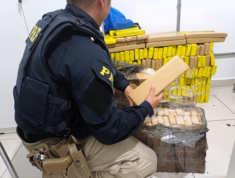 185 kg de maconha são apreendidos na BR-101 em Porto Belo