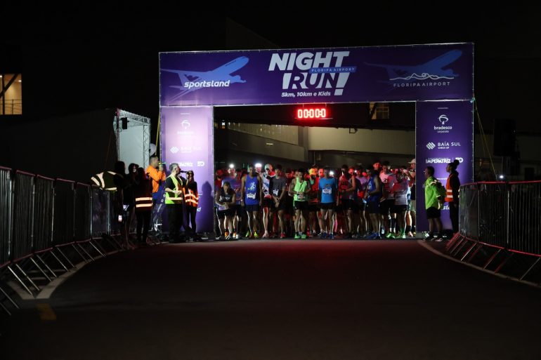 Night Run Floripa Airport chega na capacidade máxima de participantes em apenas uma semana