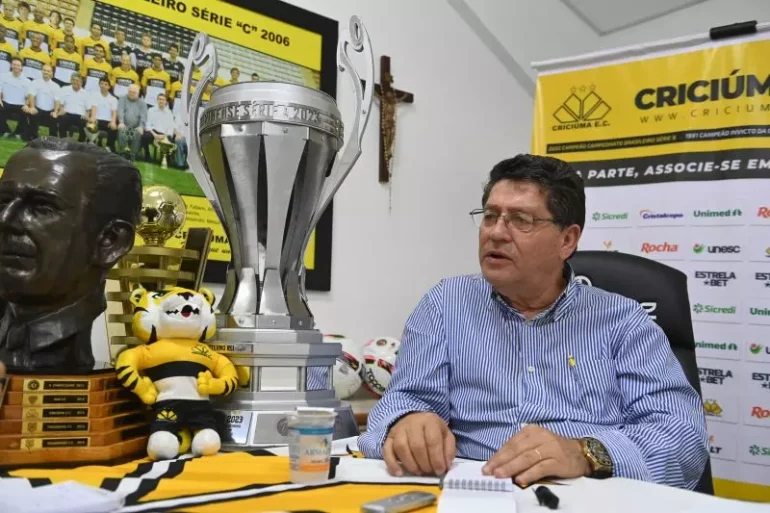Presidente do Criciúma anuncia renúncia do cargo e alega problemas de segurança