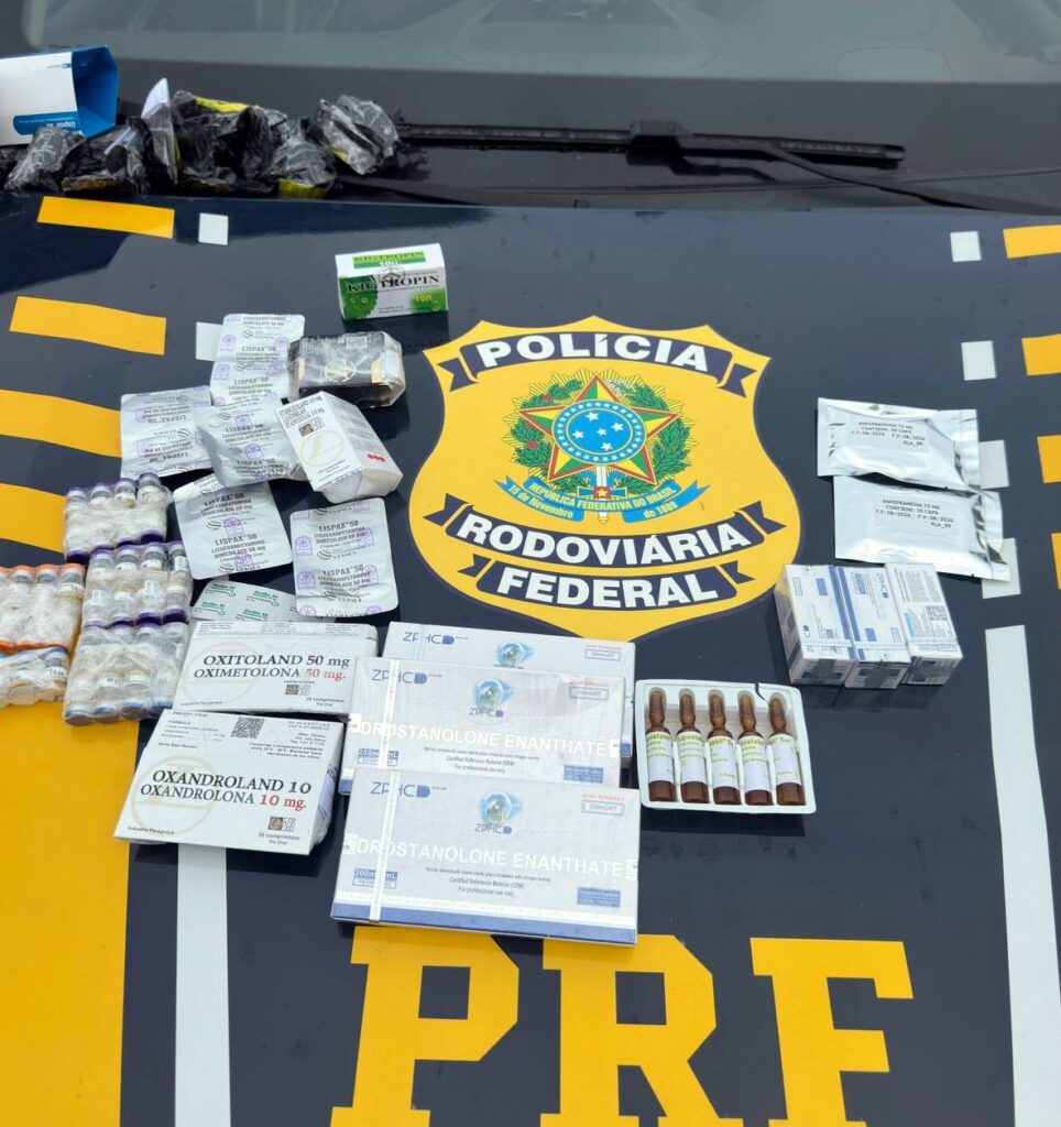 Homem é preso com anabolizantes, medicamentos e cigarros contrabandeados na BR-101 em Araquari