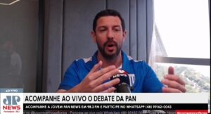 Candidato Renan Schlickmann no Debate da Pan: Transparência e reconstrução no centro das propostas