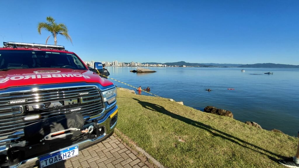 carro cai na agua na beira mar