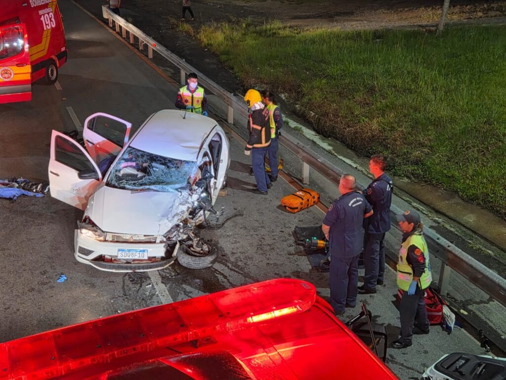 Acidente de trânsito em Palhoça