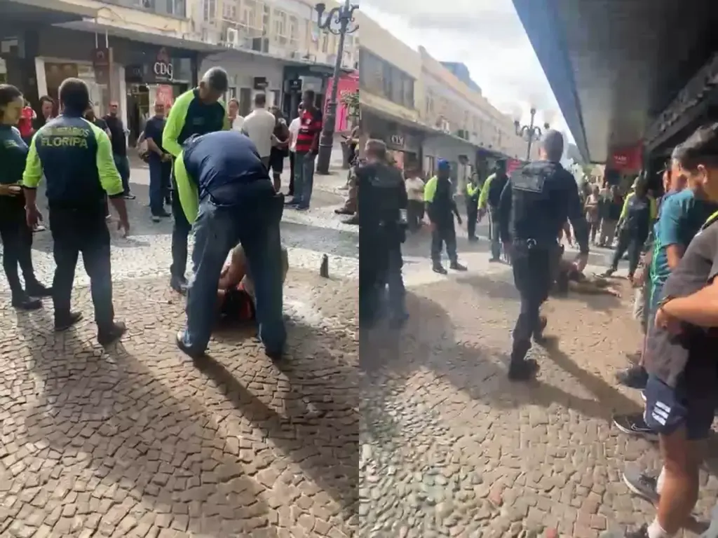 situação de rua detido no centro de florianópolis