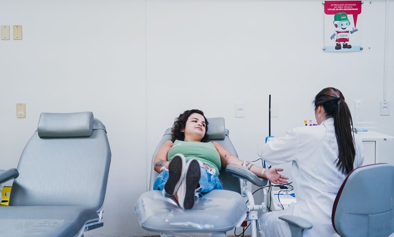 Doação de sangue une futebol e solidariedade em SC