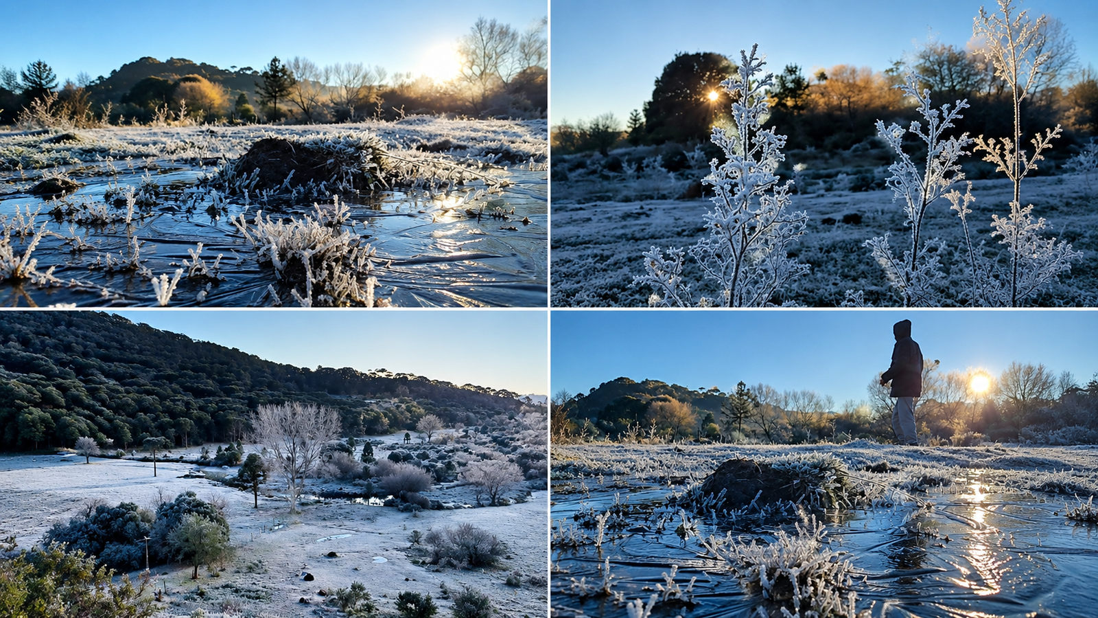 Frio extremo em SC tem mínima de -9,1°C na Serra