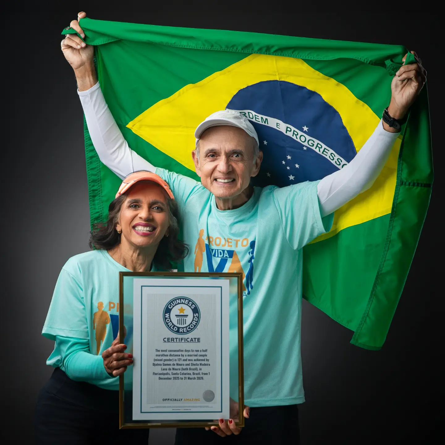 Casal Florianópolis corrida Guinness