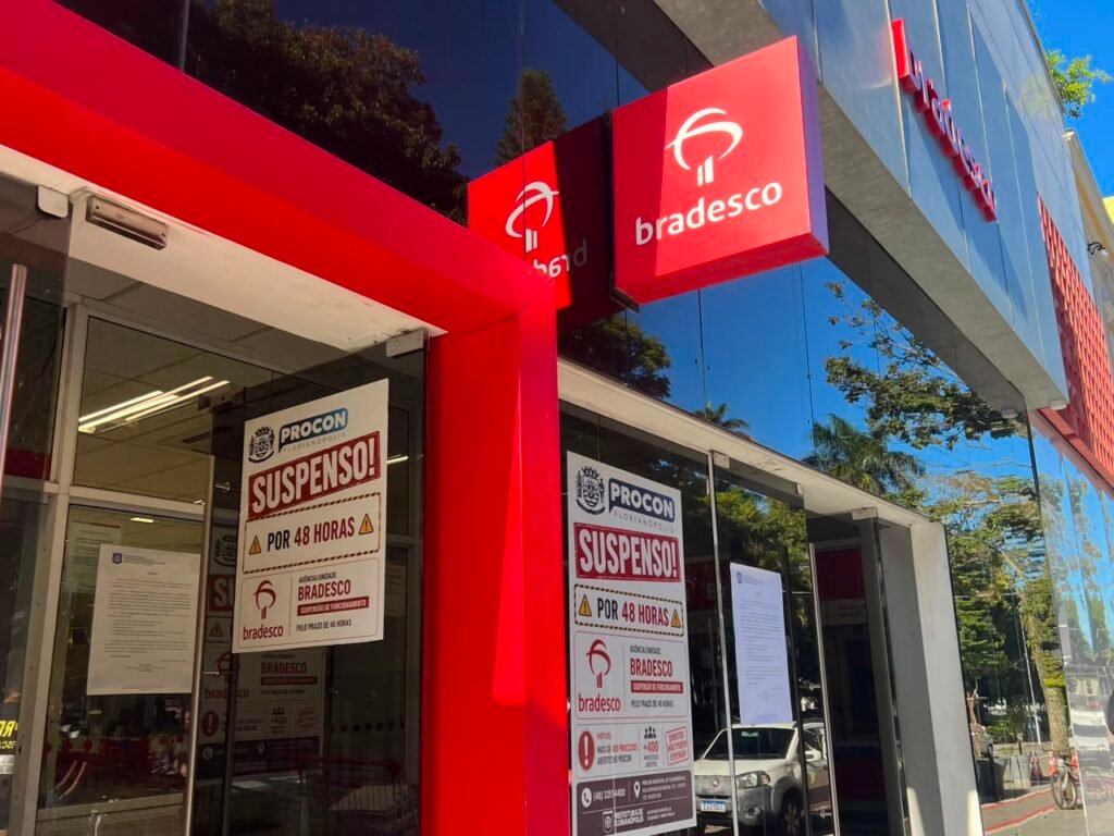 Interdição do Bradesco: agência é fechada por 48 horas na Capital