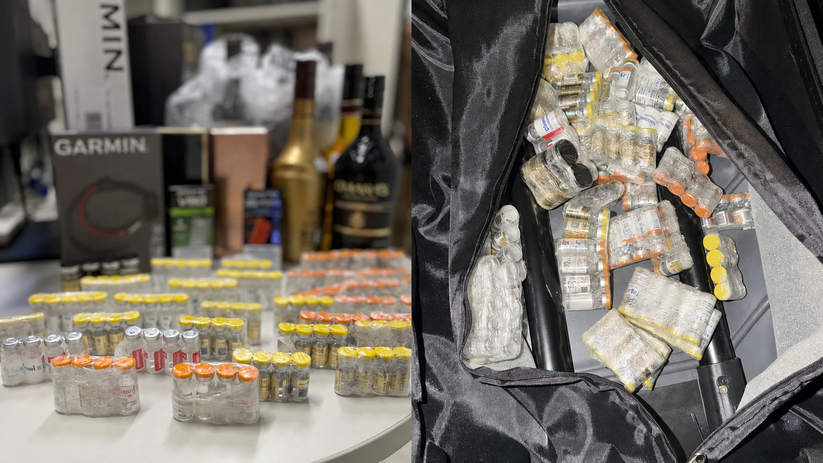 Medicamentos proibidos são achados em fundo falso em Lages
