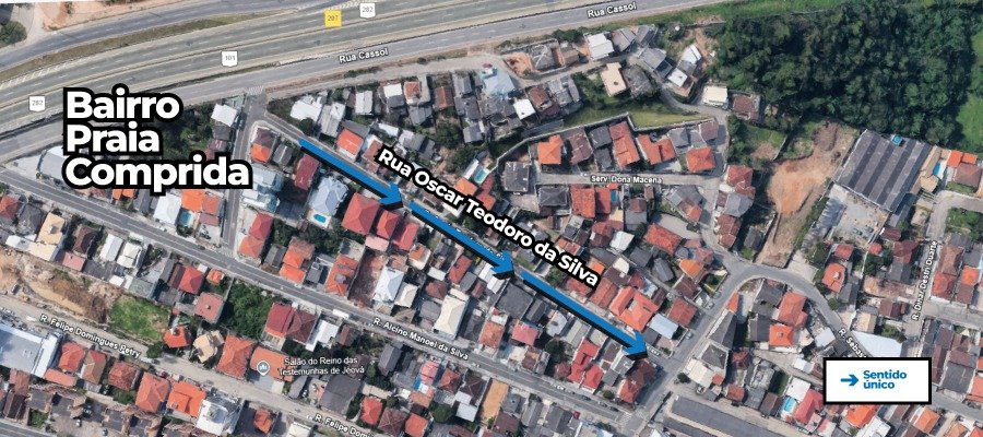São José altera o sentido de duas ruas movimentadas em Campinas e Praia Comprida