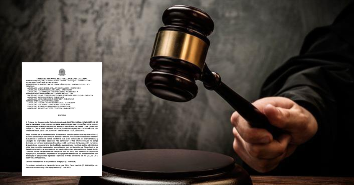 Justiça Eleitoral reconhece legalidade e relevância da pesquisa Jovem Pan News/Instituto Mapa