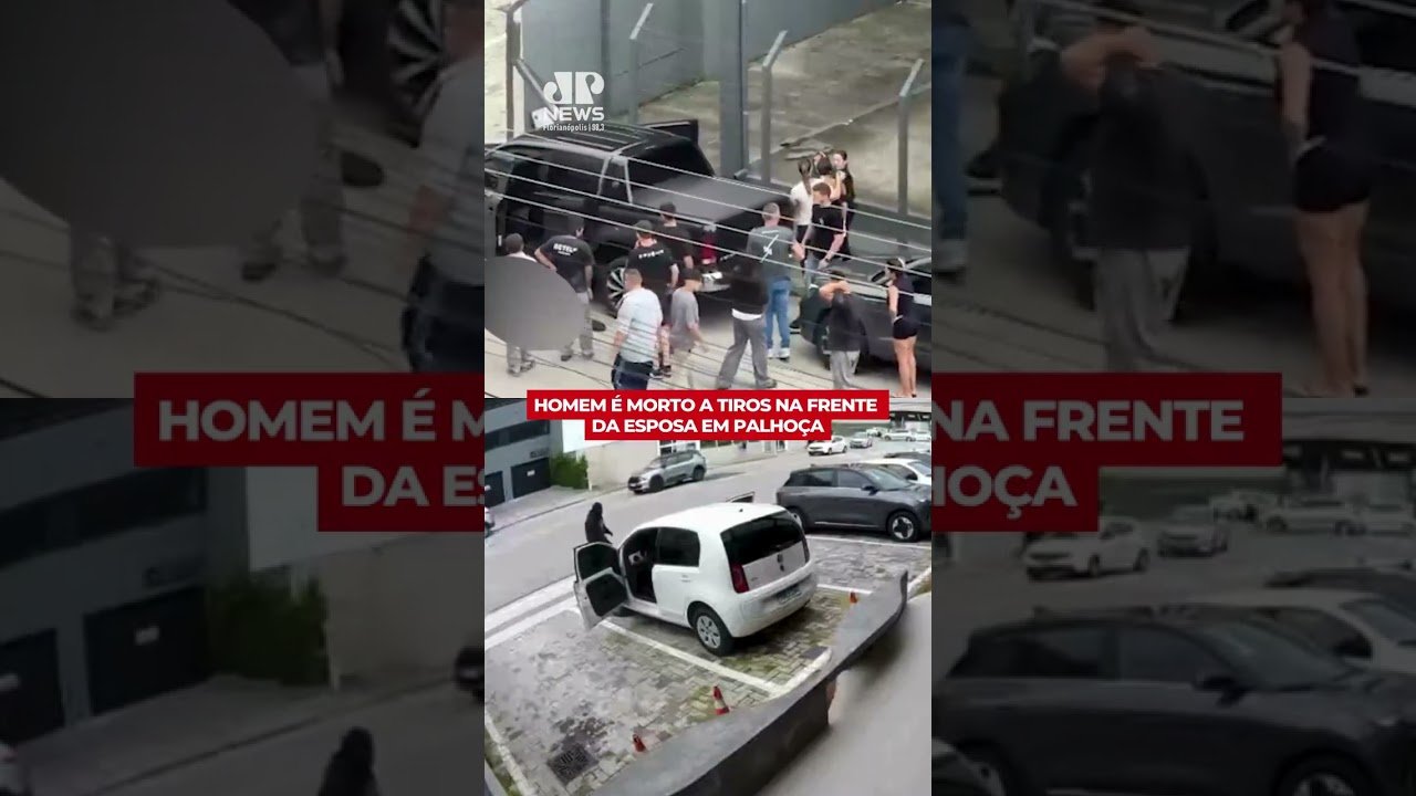 Homem é morto a tiros na frente da esposa e da filha em Palhoça