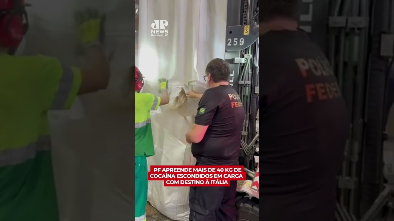PF apreende mais de 40 kg de cocaína escondidos em carga com destino à Itália