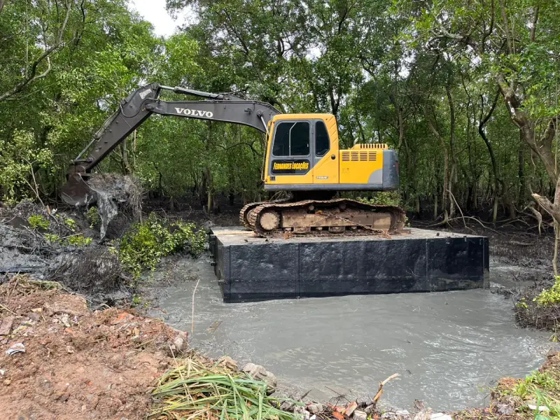 ICMBio barra limpeza de canais no Rio Tavares e Prefeitura de Florianópolis cobra autorização