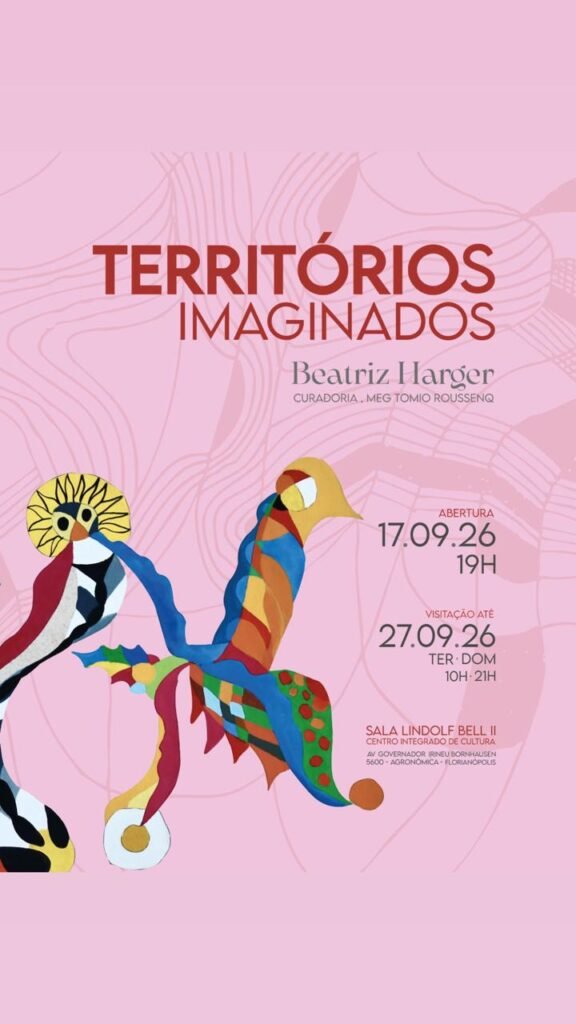 Exposição “Territórios Imaginados” reúne desenhos de Beatriz Harger no CIC de Florianópolis