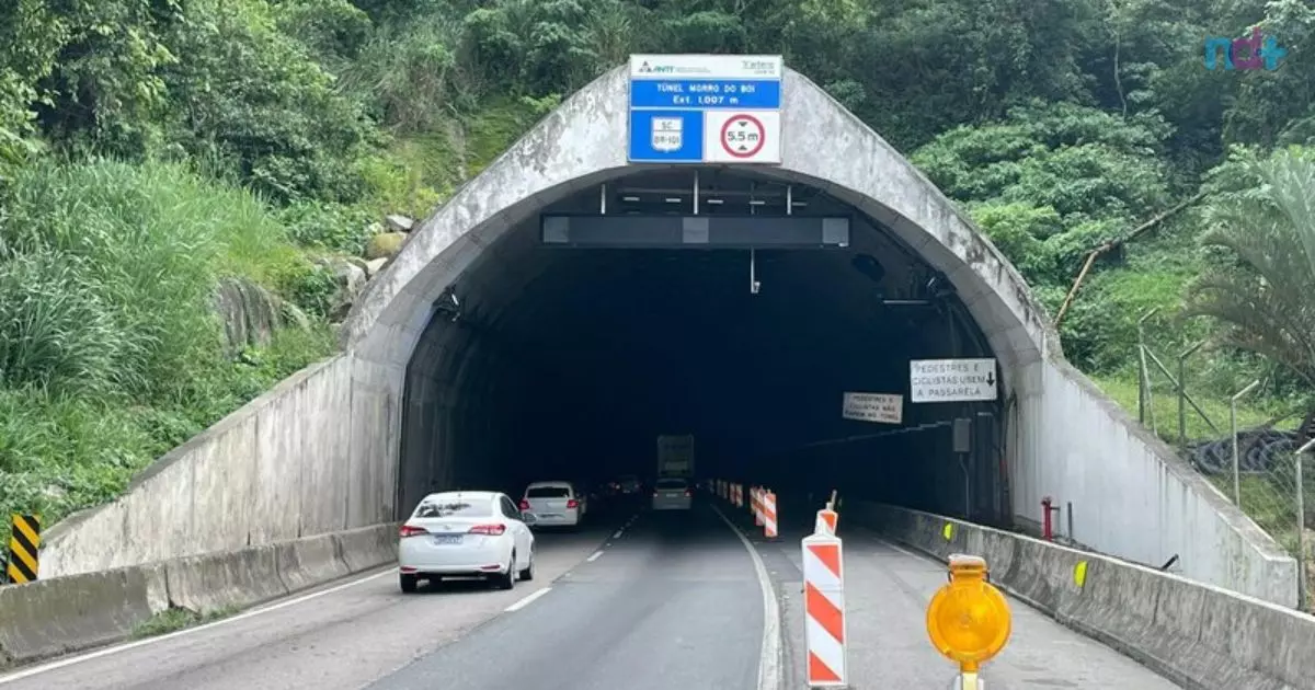 Túnel do Morro do Boi fica totalmente interditado para manutenção