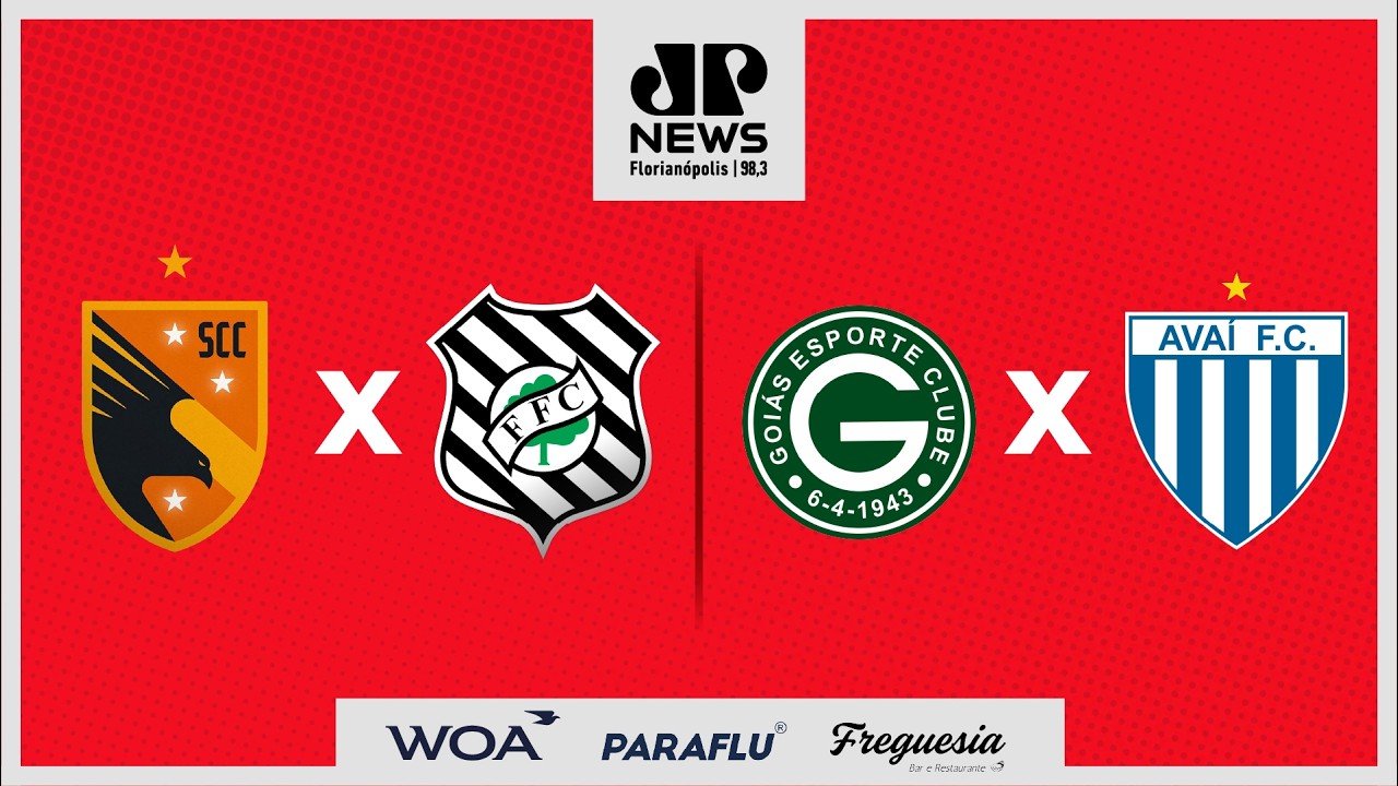 SANTA CATARINA X FIGUEIRENSE COPA SC | GOIÁS X AVAÍ SÉRIE B – DOMINGO 20/09 – JP NEWS