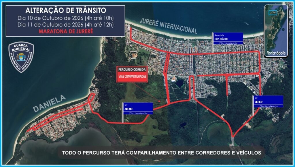 Corridas de rua alteram trânsito em Florianópolis durante o feriadão; confira bloqueios